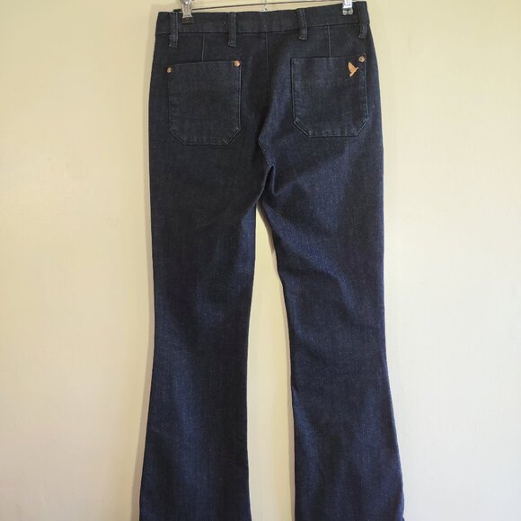 Anthropologie MiH The Marrakesh Mid-Rise Kick Flare Jean Size 26 EUC Boho Chic - Picture 7 of 11